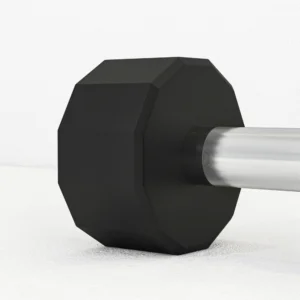 SPORTNOW Σετ 2 Αλτήρες 12 Πλευρών 12 κιλών από Μέταλλο και Καουτσούκ με Αντιολισθητική Λαβή 26x14x14 εκ Μαύρο A91-343V06BK - Image 8