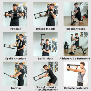 SPORTNOW Power Twister με 4 ελατήρια με αντίσταση από 10 έως 80 κιλά, από ανοξείδωτο ατσάλι, 80x22x5 εκ., Μαύρο A91-371V00BK - Image 4