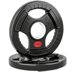 SPORTNOW Σετ Δίσκων Βαρών 2x2.5 κιλά με Τρύπα 5 εκ και 3 Λαβές