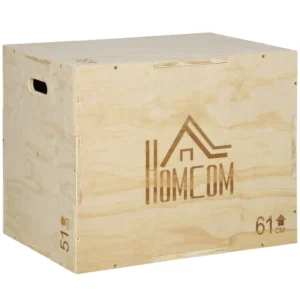HOMCOM Ξύλινο Plyo Box σε 3 Ύψη, Plyometric Jumping Box Χωρητικότητα 120kg, 61x51x76cm A93-053V01 - Image 8