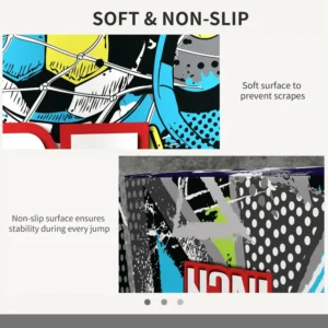 SPORTNOW Plyo Box 3 Heights Αντιολισθητικό Jumping Box για το σπίτι και το γυμναστήριο, 76x61x51cm, Πολύχρωμο A93-054V01MX - Image 3