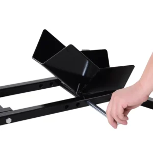 Χόκ τροχού μοτοσικλέτας HOMCOM Ρυθμιζόμενο σε 3 επίπεδα από 250 kg max σε μέταλλο, 60x55x43 cm, μαύρο AA0-057 - Image 6