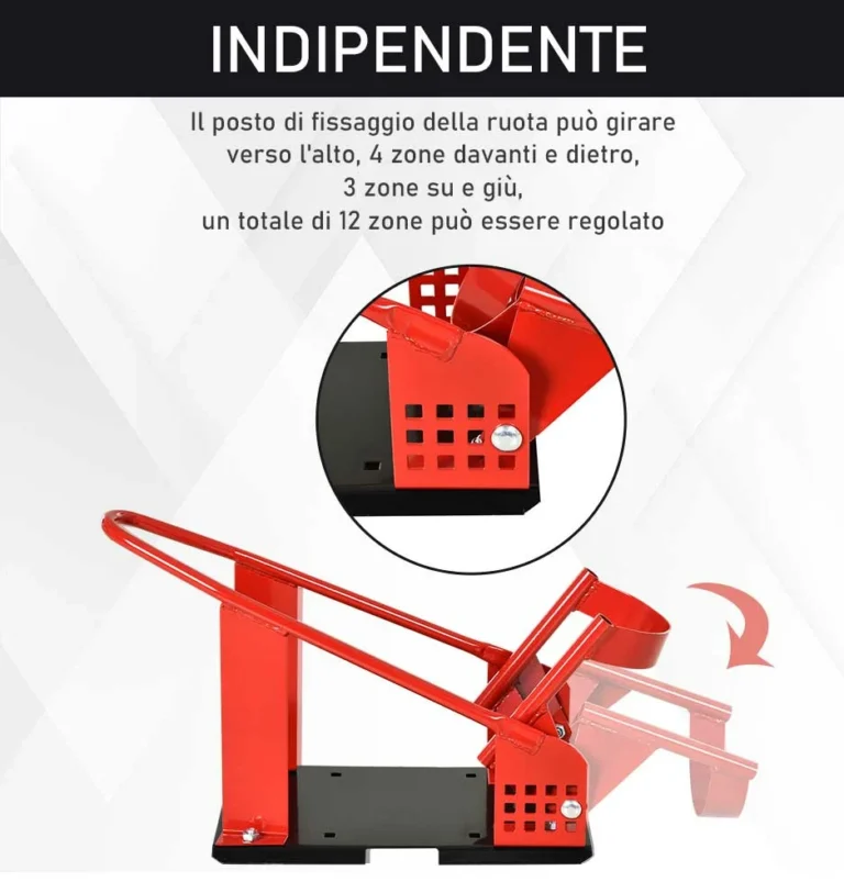 HOMCOM Μεταλλική μπροστινή βάση paddock για μοτοσυκλέτες max 450kg με προ-τρυπημένα τμήματα, 27,5x51-69x34 cm AA0-073 - Image 4