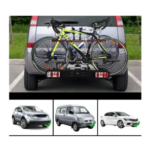 Βάση Κοτσαδόρου Αυτοκινήτου 2 Ποδηλάτων με Πίσω Φώτα Ασφαλείας 113 x 72 x 63 cm Costway AT5551 - Image 8