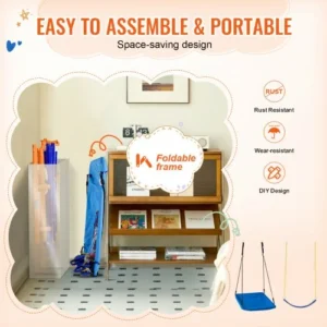 Σετ Κούνιας VEVOR 6 σε 1 για Αυλή, Μεταλλικό, 440lbs Χωρητικότητα  AXQQTZ4RW000I4JXOV0 - Image 4