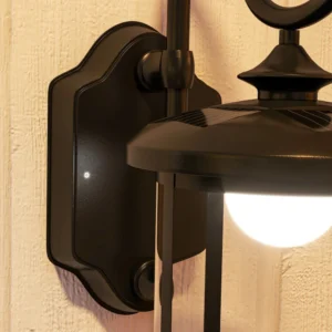 Λάμπα εξωτερικού χώρου Outsunny με ηλιακό πάνελ, IP44 αδιάβροχο και αυτόματη ανάφλεξη, μαύρο B30-052V00BK - Image 7