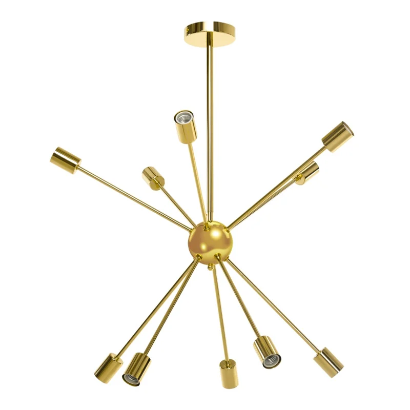 Μεταλλικό Κρεμαστό Φωτιστικό Οροφής Πολύφωτο Ε27 10 x 25 W HOMCOM B31-431V00GD Μεταλλικό Κρεμαστό Φωτιστικό Οροφής Πολύφωτο Ε27 10 x 25 W HOMCOM B31-431V00GD