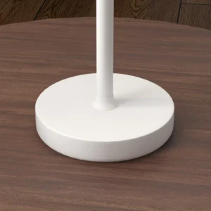 Φορητό επιτραπέζιο φωτιστικό HOMCOM σε ακρυλικό και μέταλλο 3600mAh με καλώδιο φόρτισης, Ø11,2x36,5 cm, Λευκό B31-456V00WT - Image 7