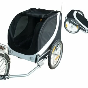 PawHut Πτυσσόμενο Ρυμουλκούμενο για κατοικίδια ποδηλάτου