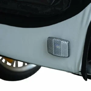 PawHut Πτυσσόμενο Ρυμουλκούμενο για κατοικίδια ποδηλάτου, ασπρόμαυρο, 130x90x110cm B4-0003-029 - Image 6