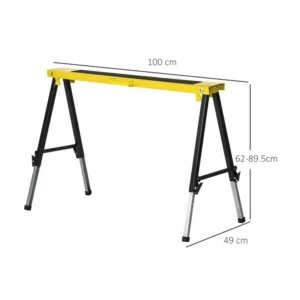 Σετ Αναδιπλούμενα Καβαλέτα Εργασίας 2 τμχ DURHAND B40-026 - Image 2