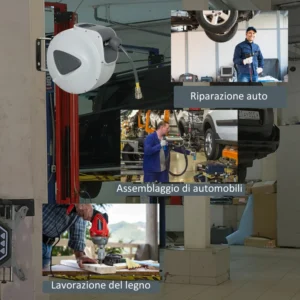 DURHAND Αυτόματο καρούλι εύκαμπτου σωλήνα τοίχου με σύνδεση Φ1/4, 180°, 20 + 2m B40-027V01 - Image 5