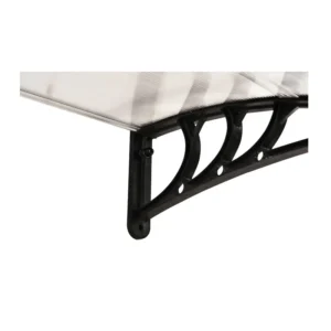 Πλαστικό Κιόσκι - Τέντα Πόρτας Εισόδου 80 x 120 x 23 cm Χρώματος Λευκό Outsunny B70-011V02WT - Image 2