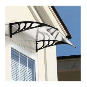 Πλαστικό Κιόσκι - Τέντα Πόρτας Εισόδου 80 x 120 x 23 cm Χρώματος Λευκό Outsunny B70-011V02WT - Image 3