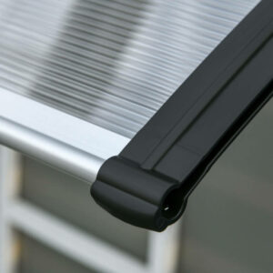 Outsunny Outdoor Shelter για Παράθυρα και Πόρτες, από Πολυκαρβονικό και Αλουμίνιο, 110x60x23cm - Διαφανές B70-058BK - Image 7