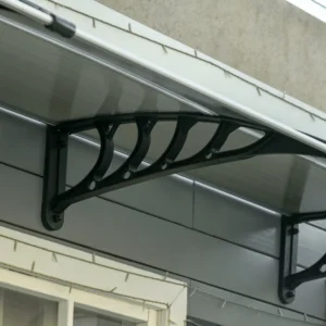 Outsunny Outdoor Shelter για Παράθυρα και Πόρτες, από Πολυκαρβονικό και Αλουμίνιο, 300x100x26cm - Καφέ B70-058V03 - Image 5