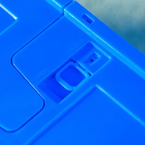 Ρυμουλκούμενο ποδηλάτου ρυθμιζόμενου ύψους HOMCOM με πλαστικό κουτί αποθήκευσης 65L, Ατσάλι, 145x61x76/81 cm, Μπλε B71-061V02BU - Image 7