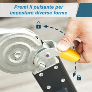 DURHAND Μαύρη σκάλα αλουμινίου 5 σε 1 για εσωτερικούς και εξωτερικούς χώρους, Μέγιστο Φορτίο 150 kg, 370x61x11 cm B72-029 - Image 3