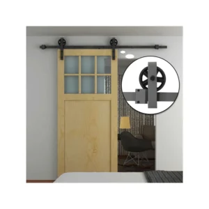 Σετ Μηχανισμού για Συρόμενες Ξύλινες Πόρτες 1.83 m HOMCOM B81-003 - Image 2