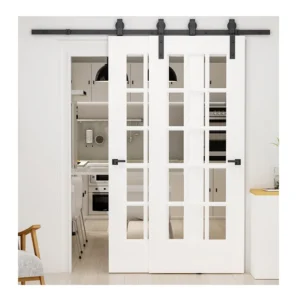 Σετ Μηχανισμού για Συρόμενες Ξύλινες Πόρτες 2 m HOMCOM B81-028 - Image 3