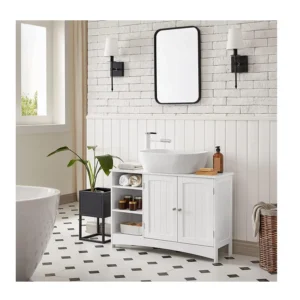 Ντουλάπι Νιπτήρα 90 x 30 x 60 cm VASAGLE BBC410P31 - Image 3