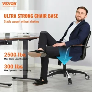 VEVOR  Περιστρεφόμενη Βάση Καρέκλας  28" Βαρέως Τύπου  με ροδάκια Μαύρο και Άσπρο  BGYDZPJ28SLDN9VYEV0 - Image 2