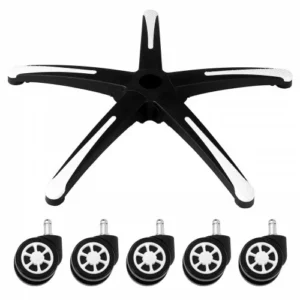 VEVOR  Περιστρεφόμενη Βάση Καρέκλας  28" Βαρέως Τύπου  με ροδάκια Μαύρο και Άσπρο  BGYDZPJ28SLDN9VYEV0 - Image 8