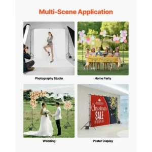 VEVOR Σετ Βάσης Φόντου 2,1 x 3 μ για Πάρτι & Φωτογραφικό Στούντιο BJJ2KLJ710FT8206YV0 - Image 4