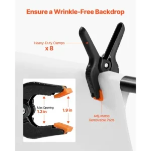 VEVOR Σετ Βάσης Φόντου 2,1 x 3 μ για Πάρτι & Φωτογραφικό Στούντιο BJJ2KLJ710FT8206YV0 - Image 5