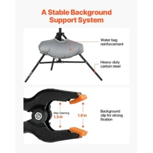 VEVOR Σετ Βάσης Φόντου 1.5 x 2 μ για Πάρτι & Φωτογραφικό Στούντιο BJJ2KSJ565FT0CRL7V0 - Image 3