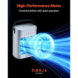 VEVOR Φορητό Κλιματιστικό 4-σε-1 Εξατμιστικό Ψυγείο Αέρα με Δοχείο Νερού 700ml BXZFLQQBXSBKCVLT6V9 - Image 5