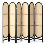 VEVOR  Διαχωριστικό 6 Πανέλων Ρατάν Καφέ  BZPFMZTB6MBYLWE3EV0 - Image 8