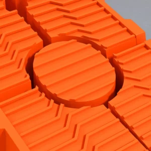 DURHAND Σετ 2 Πλαστικές Ράμπες Αυτοκινήτου με Μέγιστο Φορτίο 5 Τόνους, 91x30x21 εκ., Πορτοκαλί C20-024V00YL - Image 8