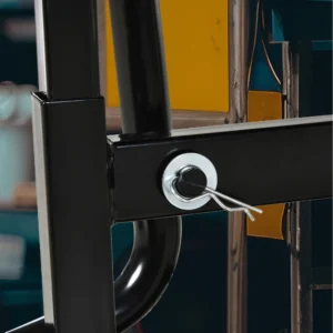 Βάση μοτοσικλετών DURHAND Steel max 150kg με λαστιχένια επιφάνεια και στρόφαλο, 48x34x43 cm, μαύρο C30-011BK - Image 6