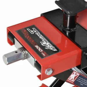 Ρυθμιζόμενη κεντρική βάση ανύψωσης ψαλιδιού DURHAND έως 500 κιλά σε κόκκινο μέταλλο C30-018 - Image 6