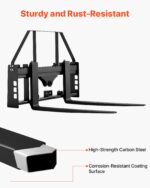 VEVOR Ισχυρά ανυψωτικά πιρούνια φορτωτή, 1814 kg, με πιρούνια 1065 mm και δέκτη 50.8 mm CCMBTZTYDAQD17JG7001V0 - Image 5
