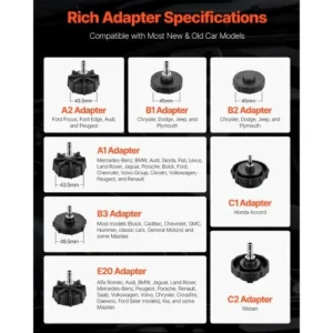 VEVOR Σετ 12 Τεμαχίων Αντάπτορες Αιμορραγίας Φρένων για Τα περισσότερα Οχήματα CCYGHSPQTJ12FH3WZV0 - Image 3