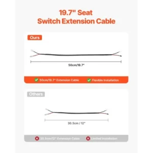 VEVOR Κιτ Ανάρτησης Καθίσματος με Συρόμενη Ράγα για Χλοοκοπτικό Τρακτέρ CCZYXGTJDHKDV3BRHV0 - Image 5