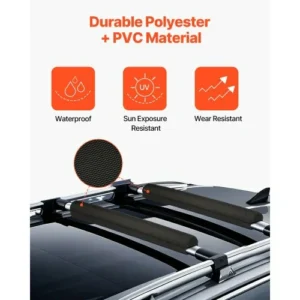 VEVOR Μαξιλάρια Σχάρας Οροφής για Μπάρες 88lbs Φορτίο για Καγιάκ Κανό Σέρφινγκ CDXLJDXHGJKHR1COVV0 - Image 5