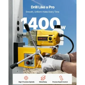 VEVOR Μαγνητικό Δράπανο 1400W 2810 lbf 1.6 in 11 Μύτες CLZJP11J40MMIQMACV2 - Image 2