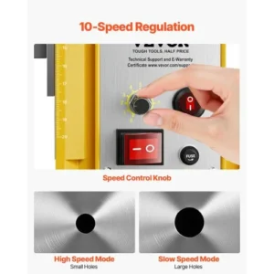 VEVOR Μαγνητικό Δράπανο 1400W 2in 0-750 RPM CLZJPDJ50MMM8SYP4V2 - Image 3