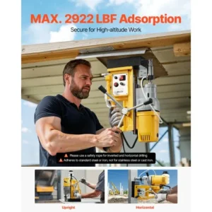 VEVOR Μαγνητικό Δράπανο 1400W 2in 0-750 RPM CLZJPDJ50MMM8SYP4V2 - Image 4