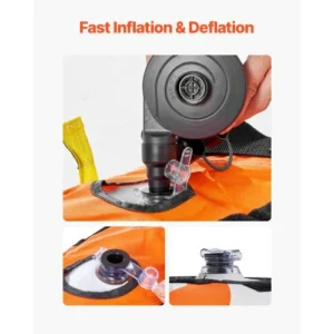 VEVOR Φουσκωτό Τούμπα Θαλάσσης για 1-3 Άτομα - Ρυμουλκούμενο για Σκάφη CQTL2SFDX3R0W43OPV0 - Image 3