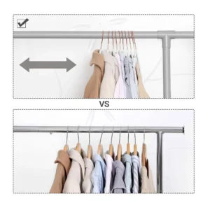 Σετ Βελούδινες Κρεμάστρες Ρούχων 50 τμχ Χρώματος Λευκό Songmics CRF021W02 - Image 3