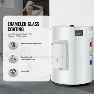 VEVOR Ηλεκτρικός Θερμοσίφωνας 10 Γαλόνια 1.6Kw LED για Ντους CSSRSQ40LXNLTWC46V2 - Image 3