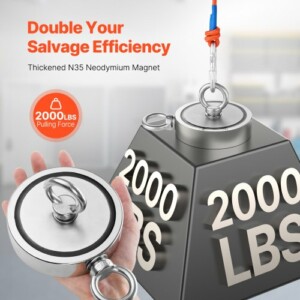 VEVOR Κιτ Μακέτας Ψαρέματος 2000 LBS Διπλής Όψης CXDYTZSM2000VUG2BV0 - Image 2