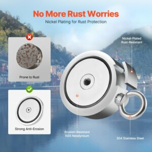 VEVOR Κιτ Μακέτας Ψαρέματος 2000 LBS Διπλής Όψης CXDYTZSM2000VUG2BV0 - Image 3