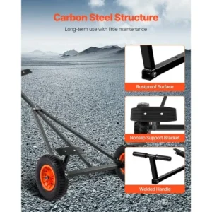 VEVOR Ρυμουλκό Σκάφους 420lbs με Ρυθμιζόμενο Μήκος και Ελαστικά 15.7 in CYSDQYC420BH54A5OV0 - Image 4