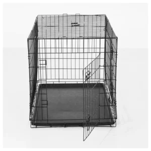 Πτυσσόμενο Μεταλλικό Κλουβί Μεταφοράς για Κατοικίδια 77 x 82 x 122 cm PawHut D00-025 - Image 2