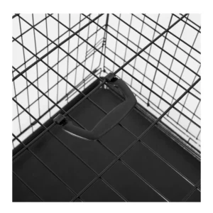 Πτυσσόμενο Μεταλλικό Κλουβί Μεταφοράς για Κατοικίδια 77 x 82 x 122 cm PawHut D00-025 - Image 3
